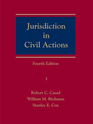 cover image of Jurisdiction in Civil Actions